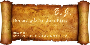 Borostyán Jozefina névjegykártya